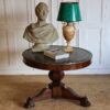 antique mahogany marble top gueridon table
