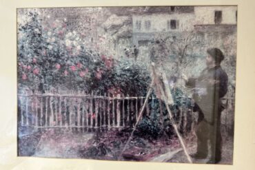 artist painting patient hospital