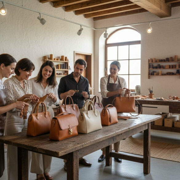 atelier maroquinerie luxe italie