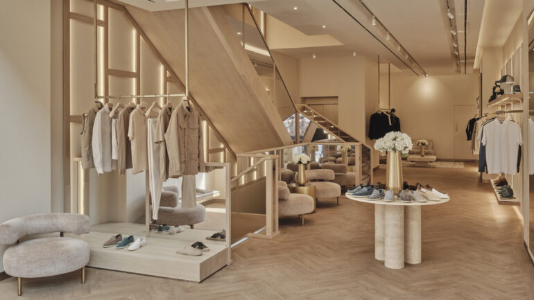 Aurelien flagship store interior Knightsbridge London