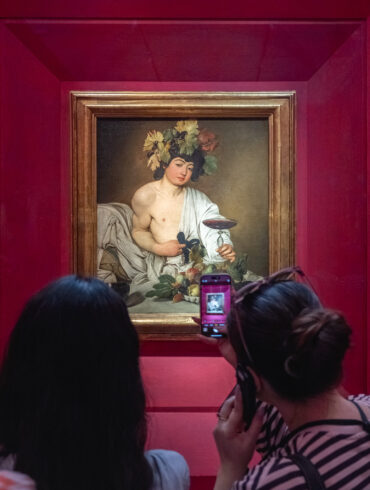 Caravaggio painting Uffizi flood