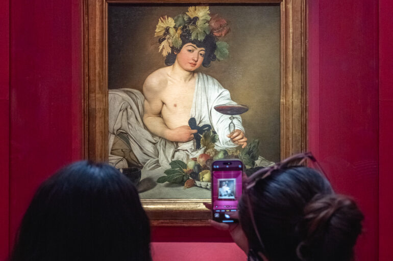 Caravaggio painting Uffizi flood