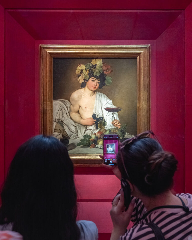 Caravaggio painting Uffizi flood