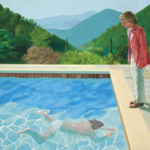 David Hockney pool painting