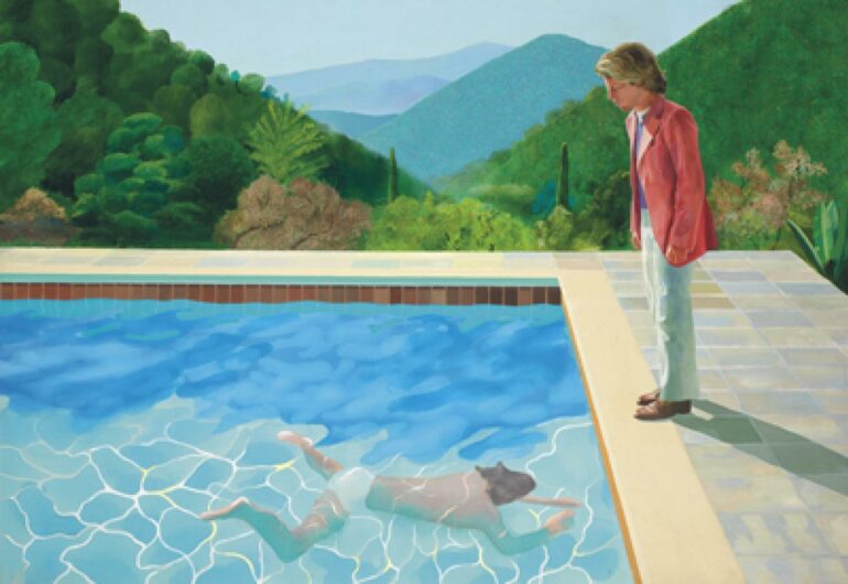 David Hockney pool painting