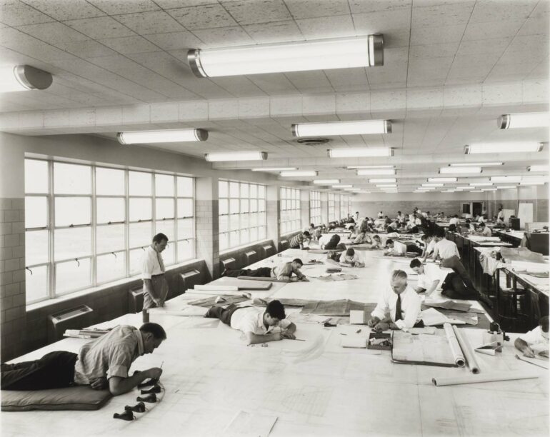 industrial aircraft factory loft