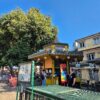 kiosque traditionnel Lisbonne vert