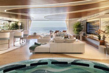 luxury yacht spa interior