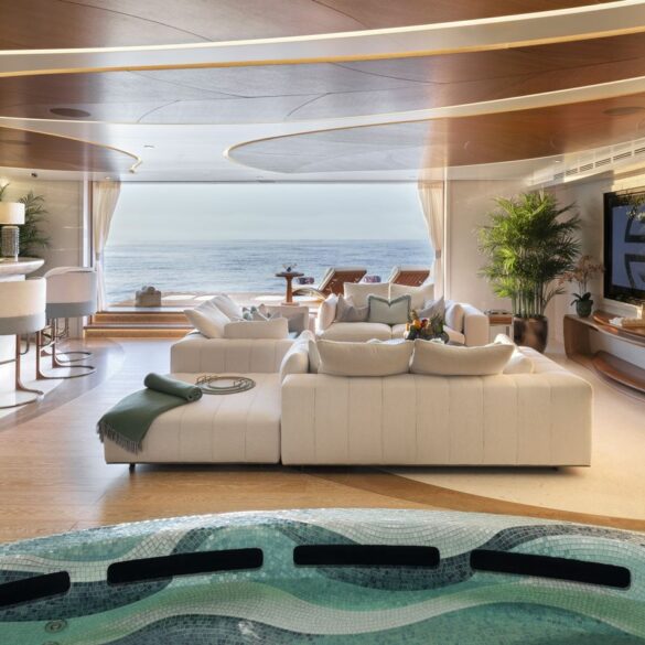 luxury yacht spa interior