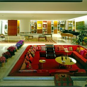 Miller House conversation pit Eero Saarinen