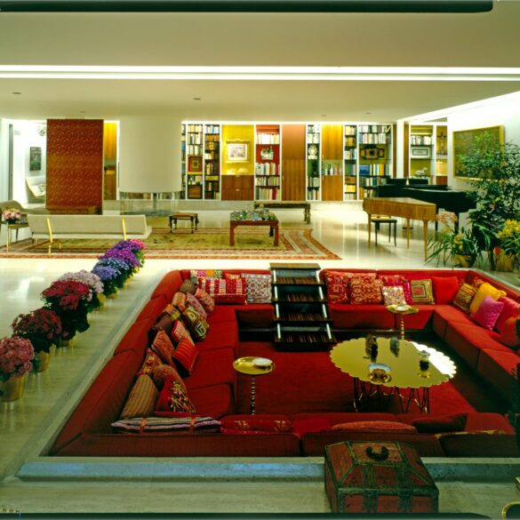 Miller House conversation pit Eero Saarinen