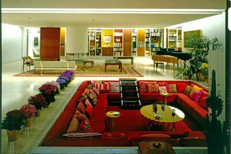 Miller House conversation pit Eero Saarinen