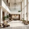 minimalist luxury hotel lobby