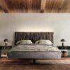 modern designer metal bed