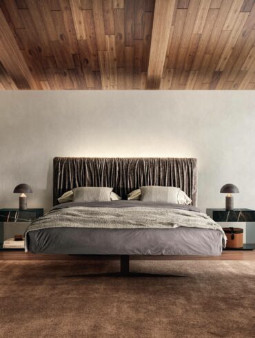 modern designer metal bed
