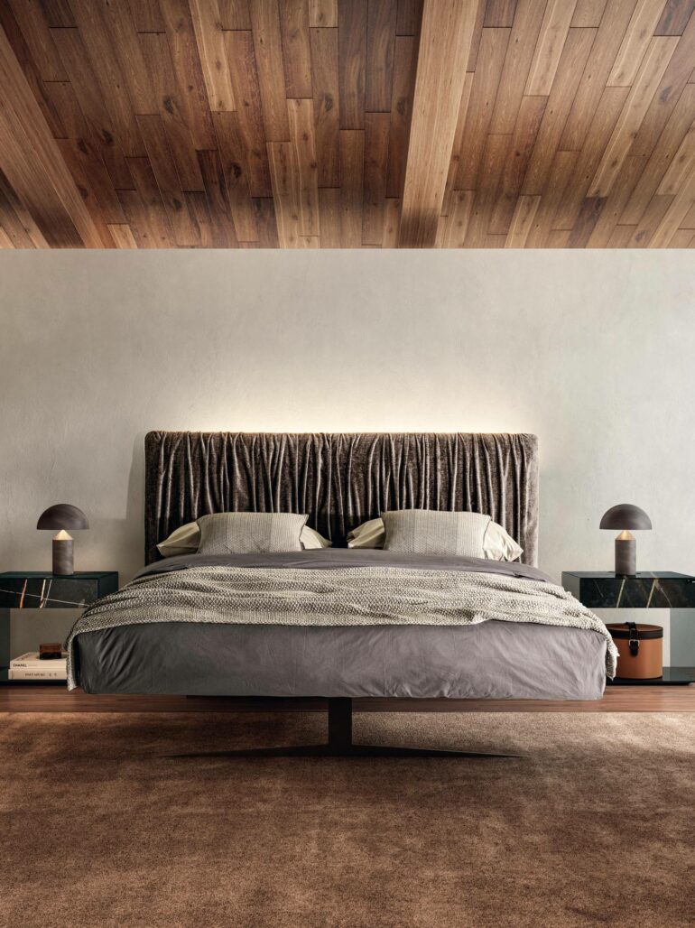modern designer metal bed