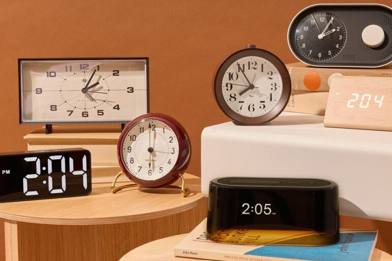 modern minimalist alarm clocks