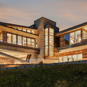modernist cantilevered utah mansion