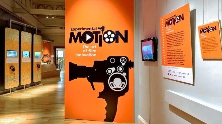 museum exhibition video screen
