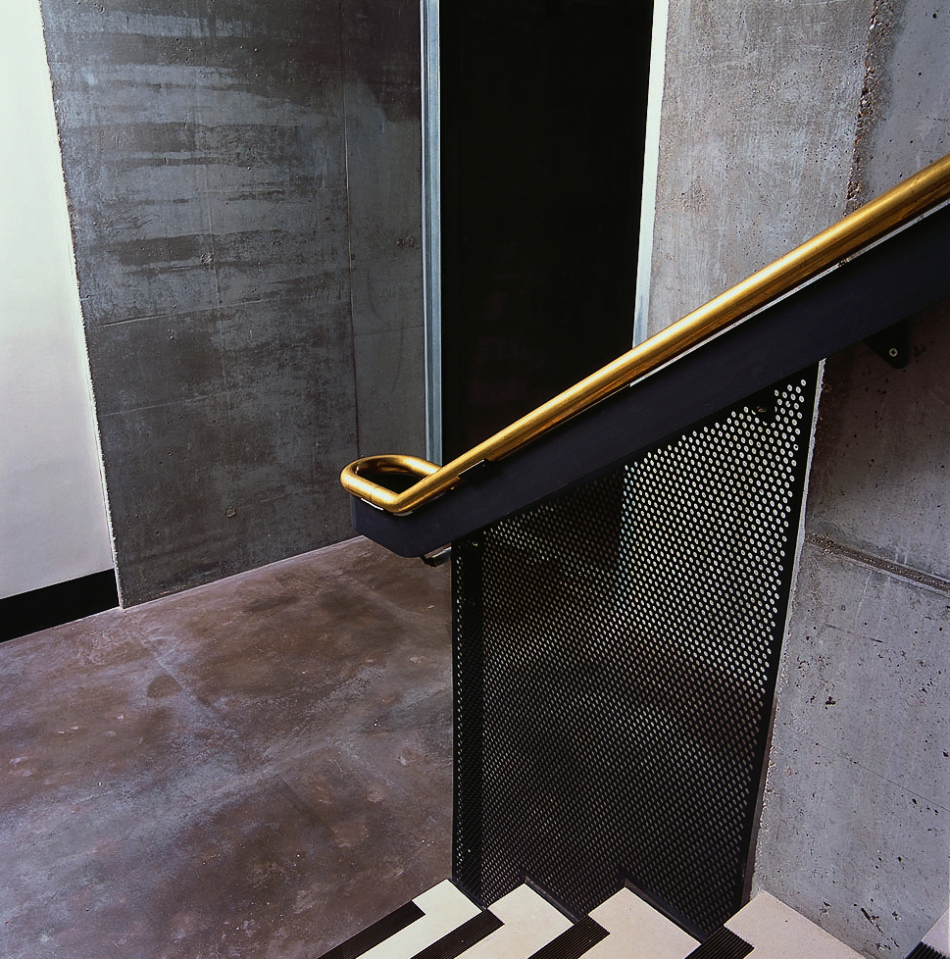Pierre Chareau perforated metal staircase Maison de Verre
