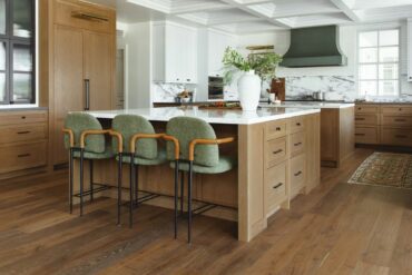 raw travertine kitchen island modern interior