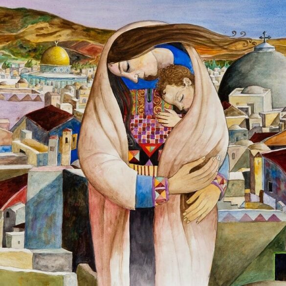 Sliman Mansour Palestinian paintings