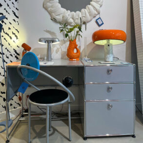 USM Haller chrome steel modular furniture