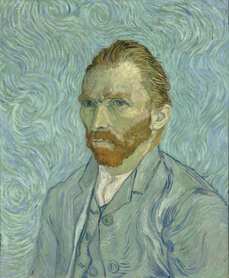Van Gogh self portrait painting