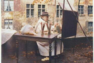 Winston Churchill painting London