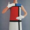 YSL Mondrian dress runway