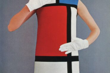 YSL Mondrian dress runway