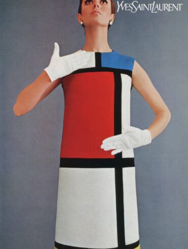 YSL Mondrian dress runway