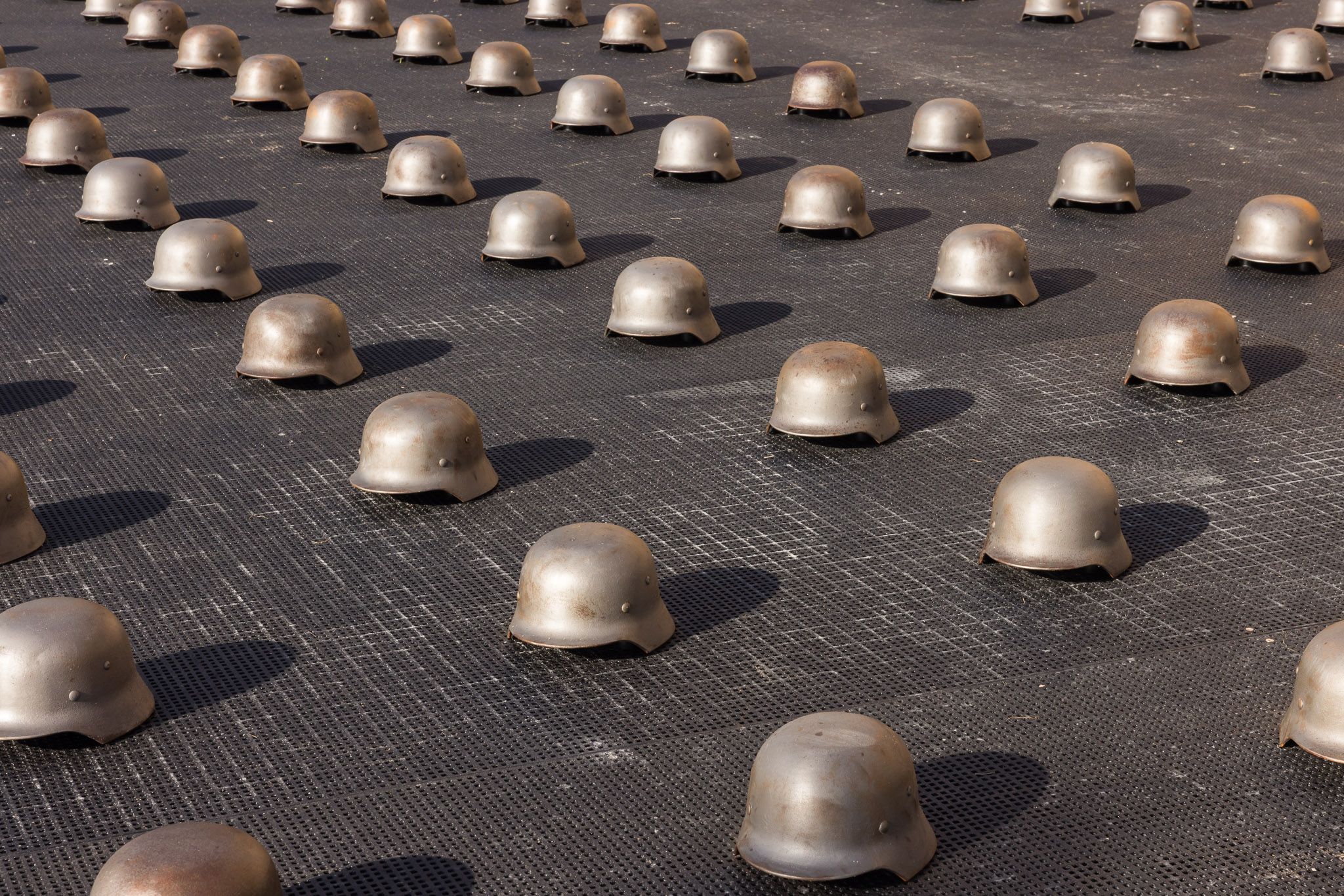 Ai Weiwei Mushrooms cast iron combat helmets 2026