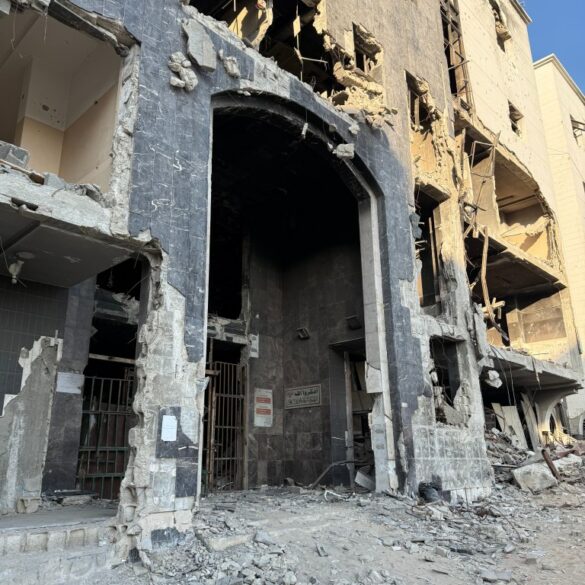 Al-Shifa Hospital Gaza ruins art 2026