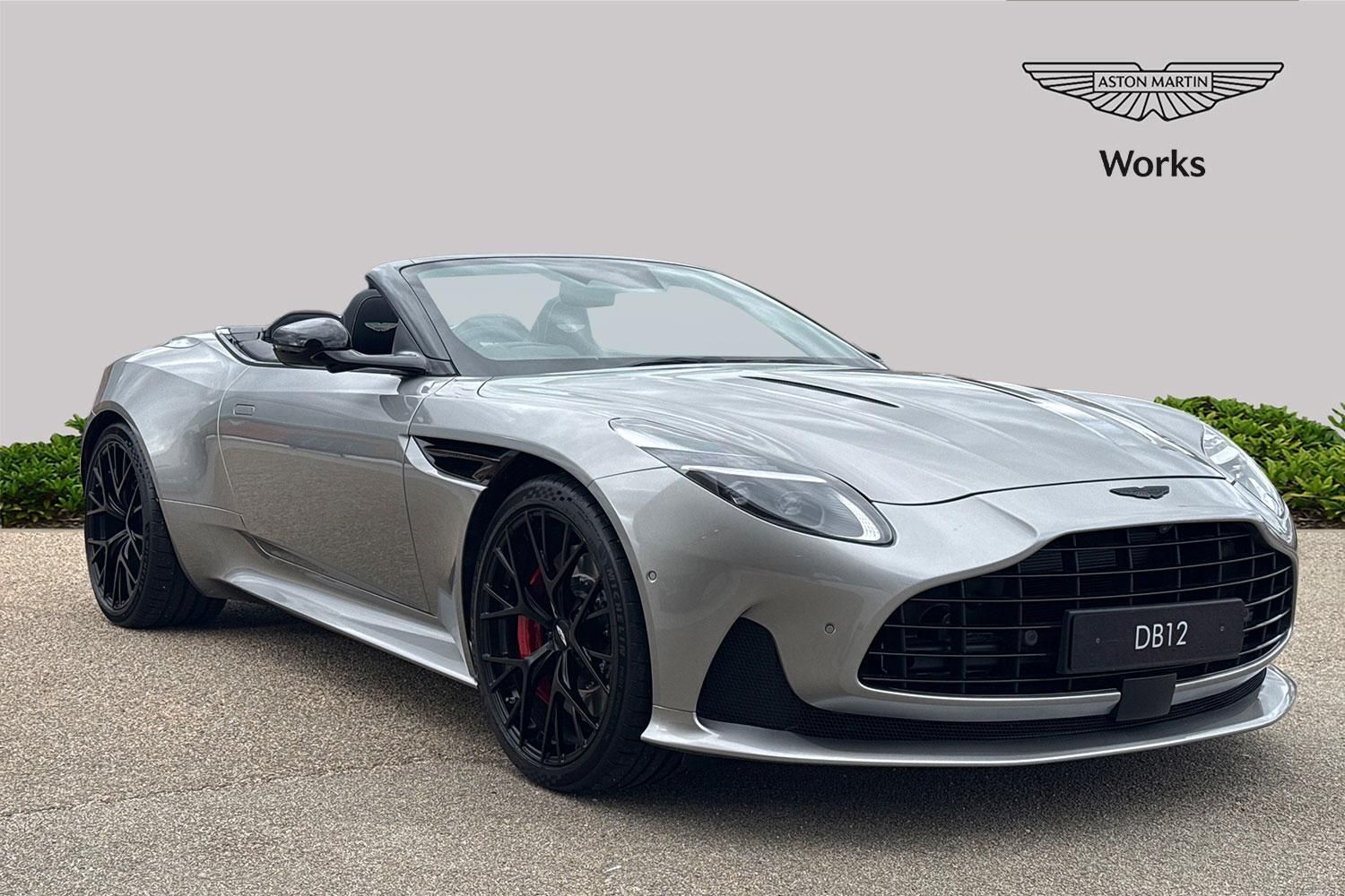 Aston Martin V12 engine badge silver chrome 2026