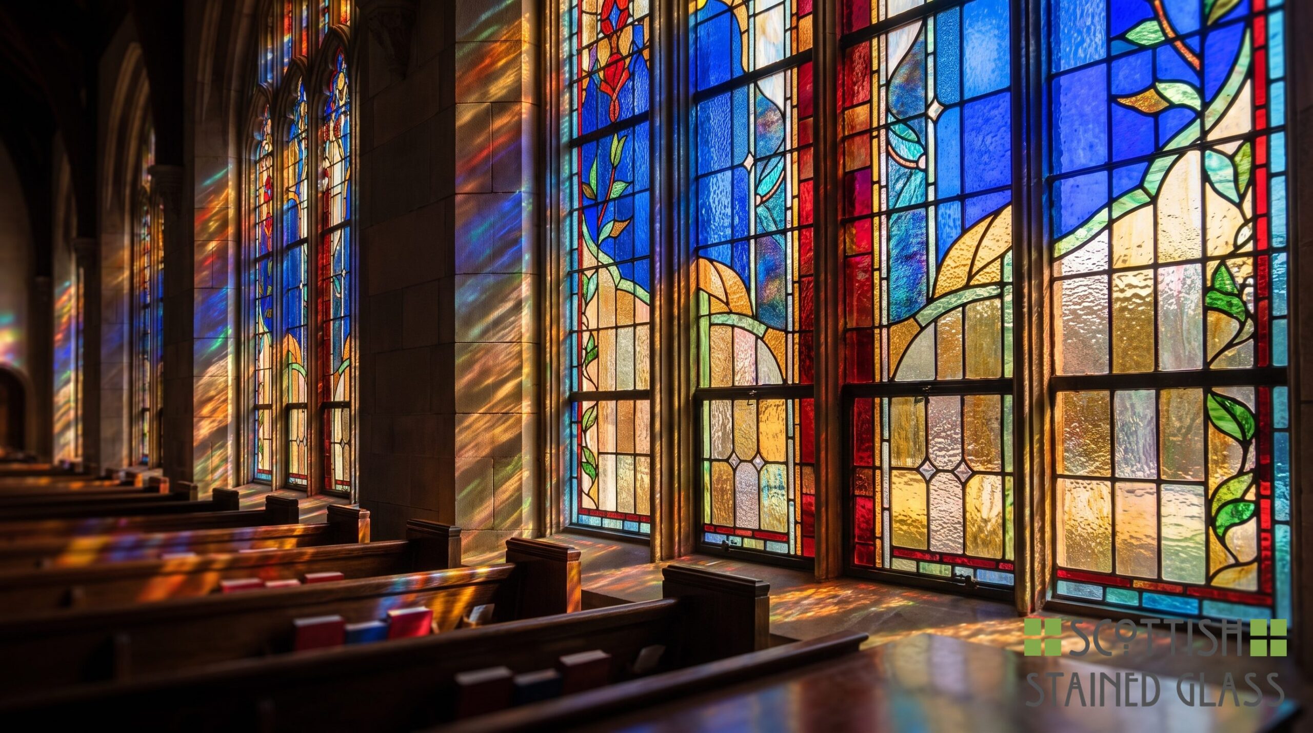 Cathedral Core, bauhaus leaded glass interior partition 2026