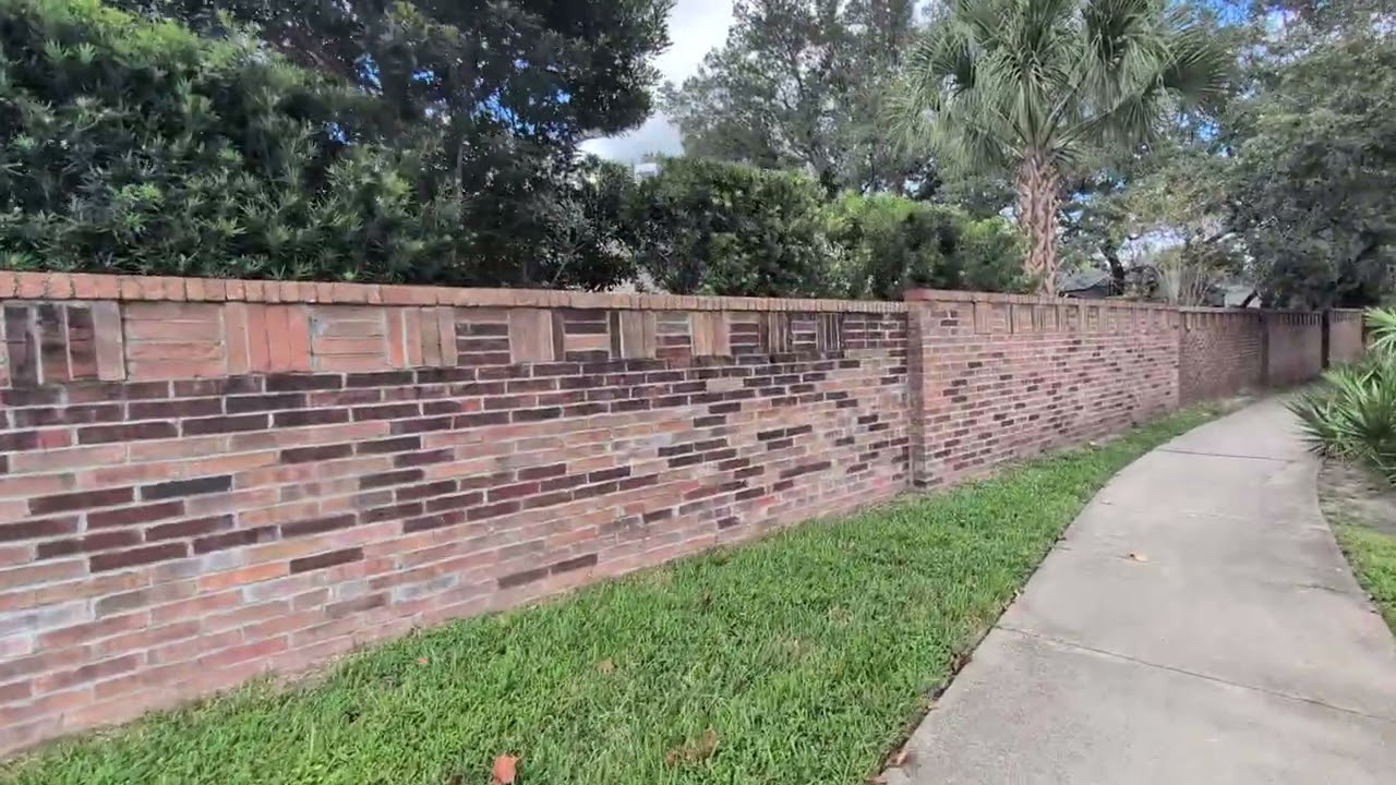 Charleston live oak Spanish moss brick sidewalk