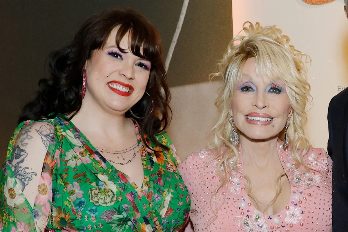 Dolly Parton 1966 wedding dress thin straps