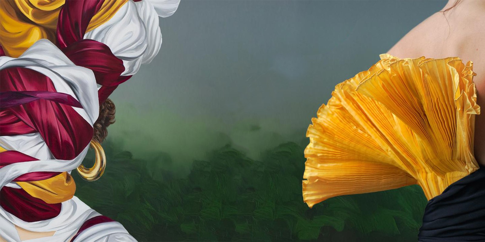 Ewa Juszkiewicz monumental oil painting AURA exhibition 2026