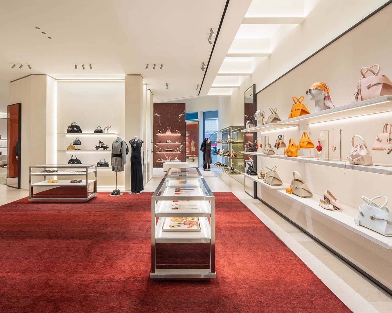 Ferragamo boutique storefront Shanghai China 2026