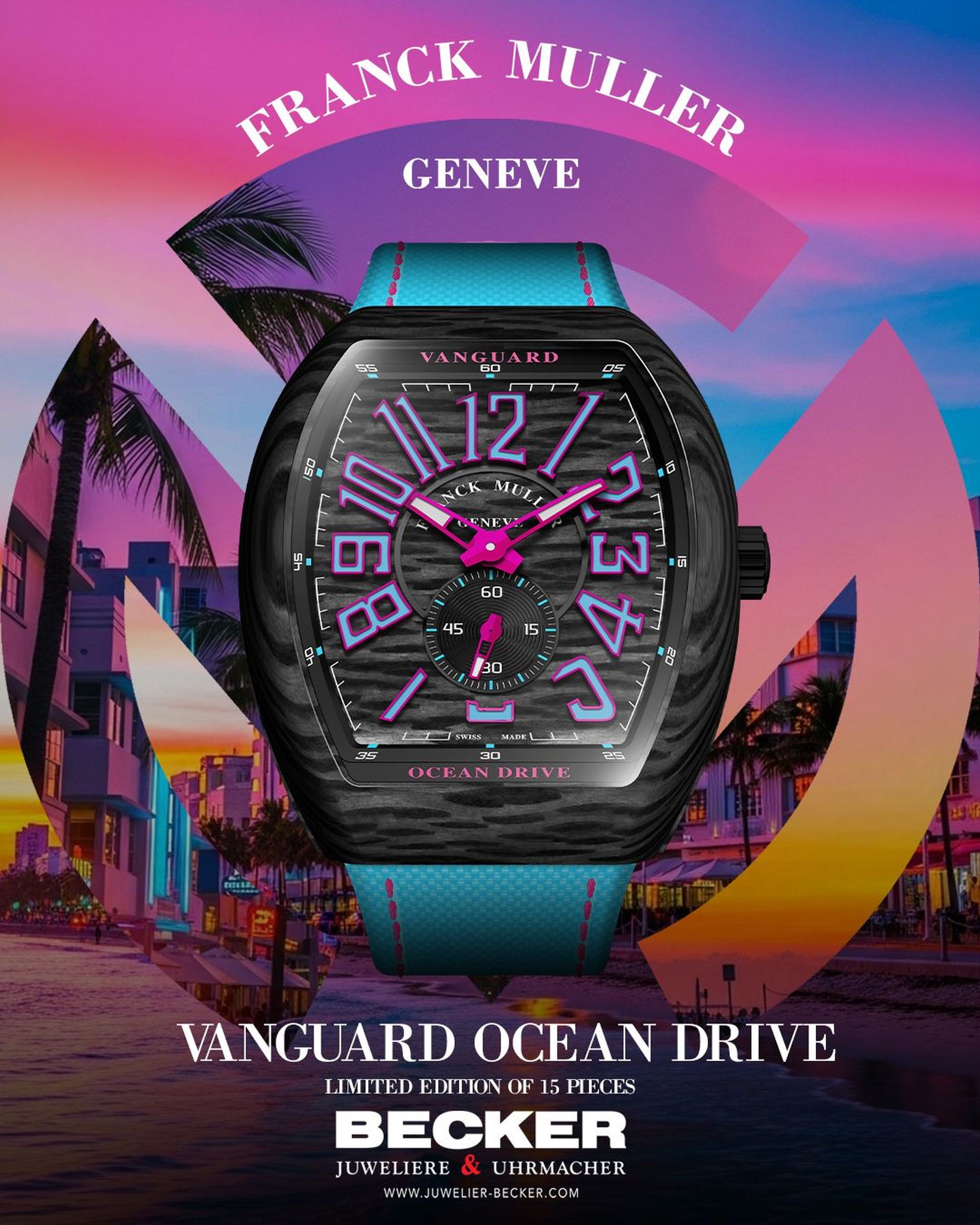 Franck Muller Vanguard Ocean Drive carbon texture 2026