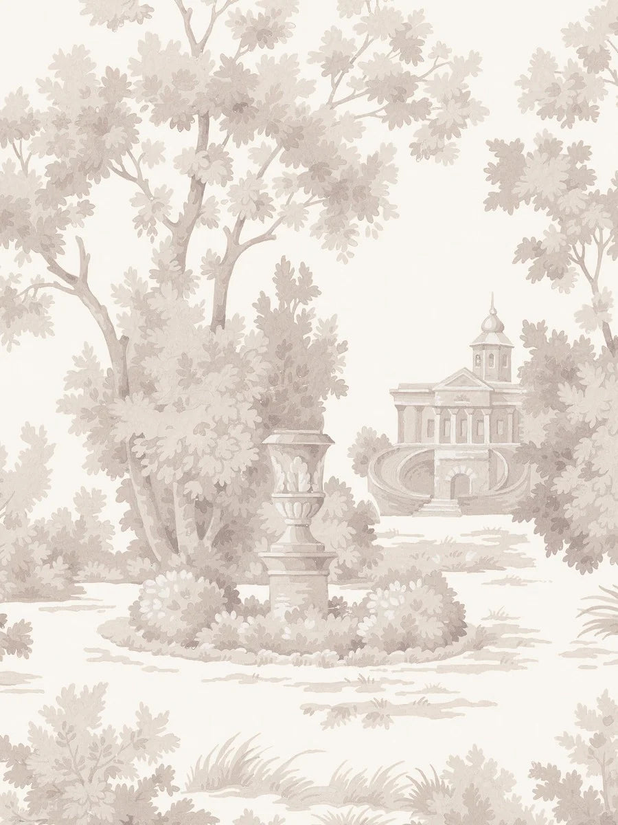 hand-painted French panoramic wallpaper landscape panel