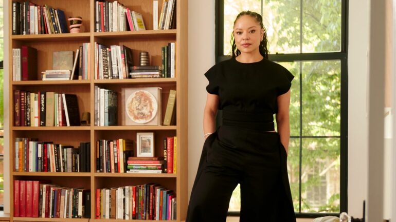 Joeonna Bellorado-Samuels Clinton Hill Brooklyn apartment sculptural chairs