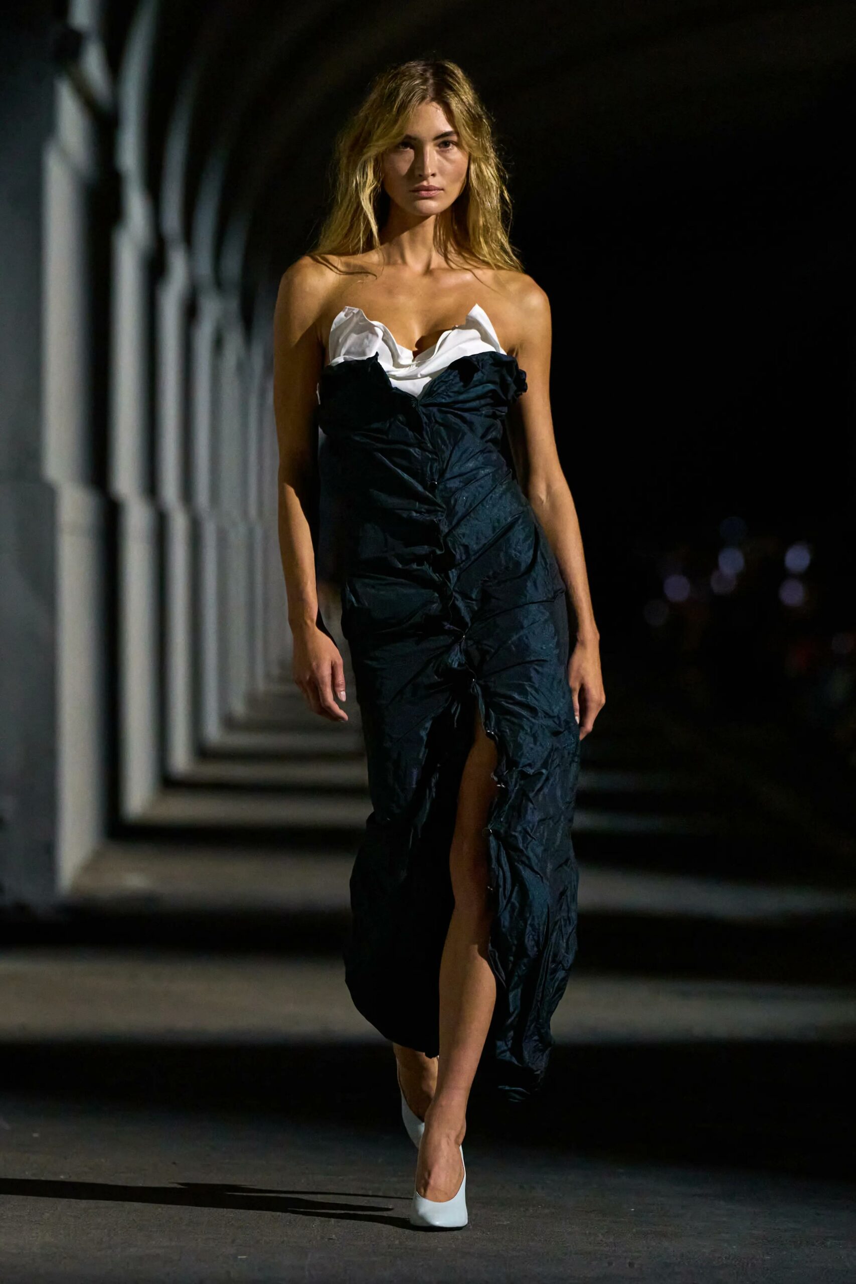 Milan Fashion Week Spring Summer 2027 protest banners