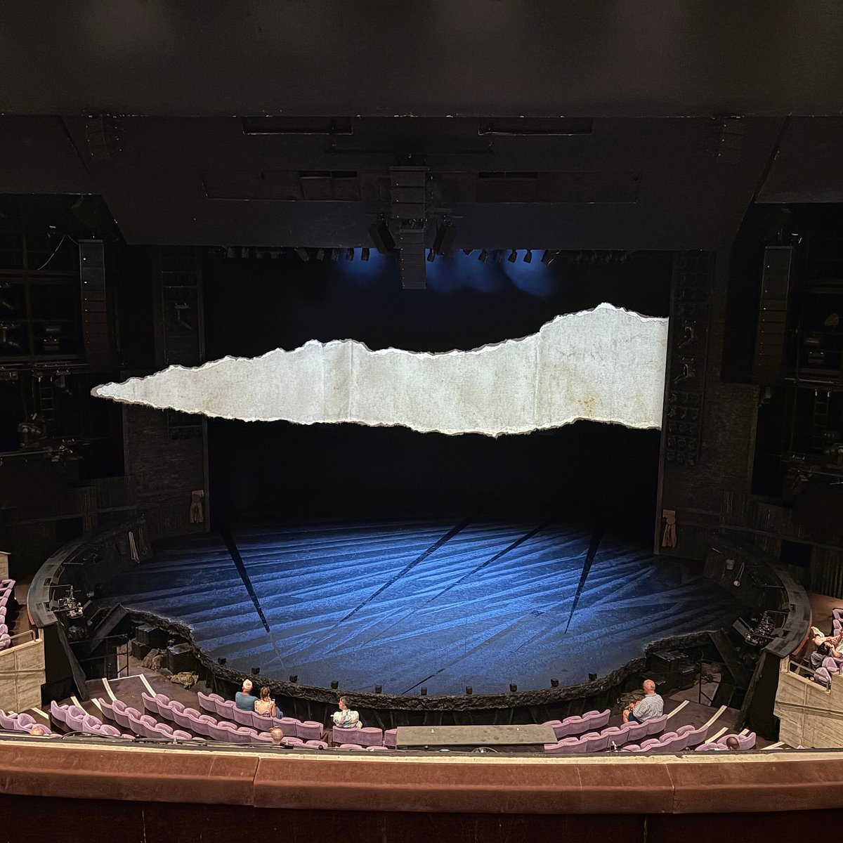 National Theatre London concrete architecture night 2026
