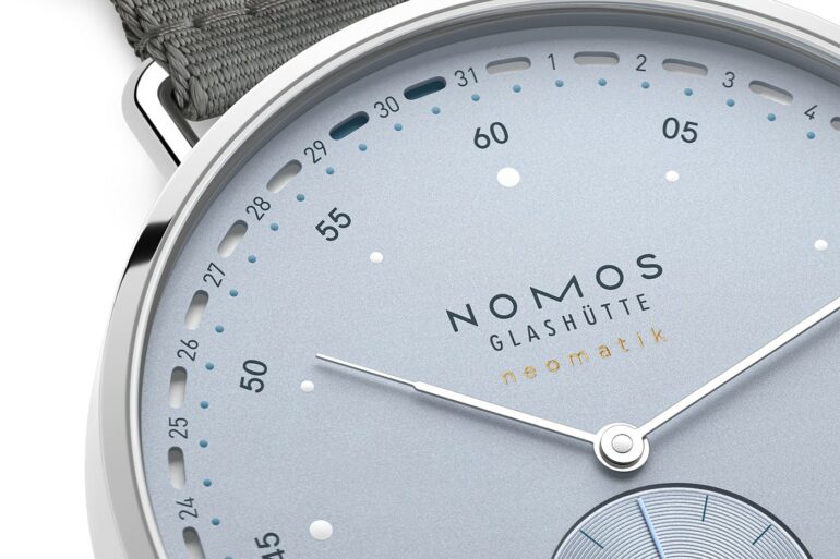 Nomos Metro Date Power Reserve Ice Blue 2026