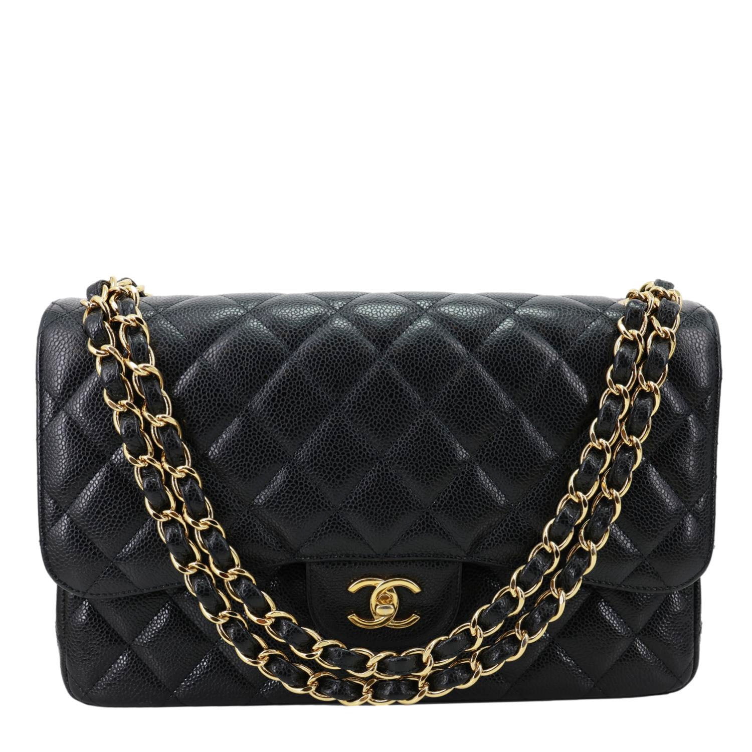 pre-owned quilted leather designer bag inside recycled cardboard packaging