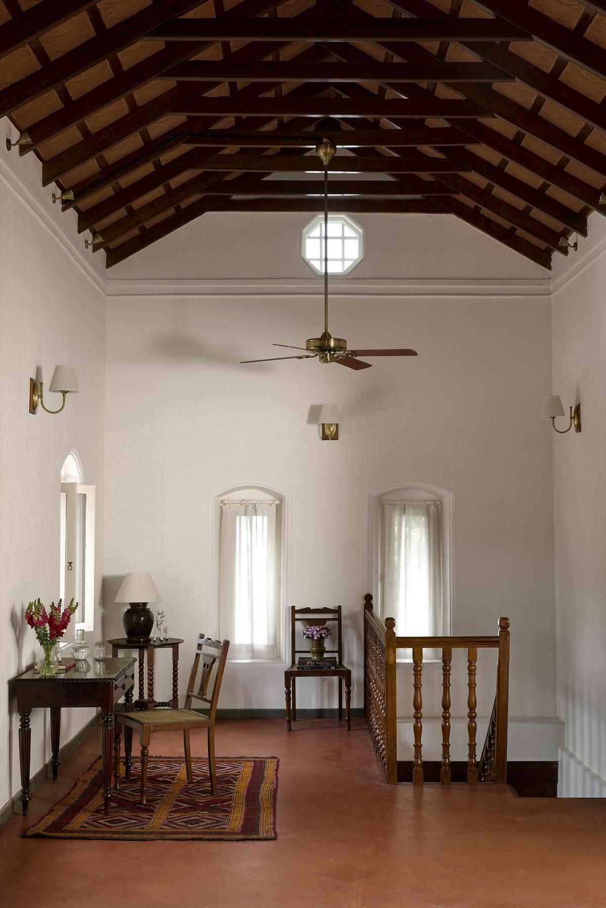 Raj Vilas bungalow peach white exterior facade 2026