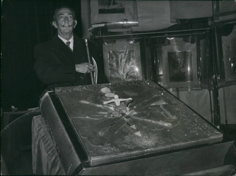 Salvador Dalí Apocalypse of Saint John bronze sculpted book cover