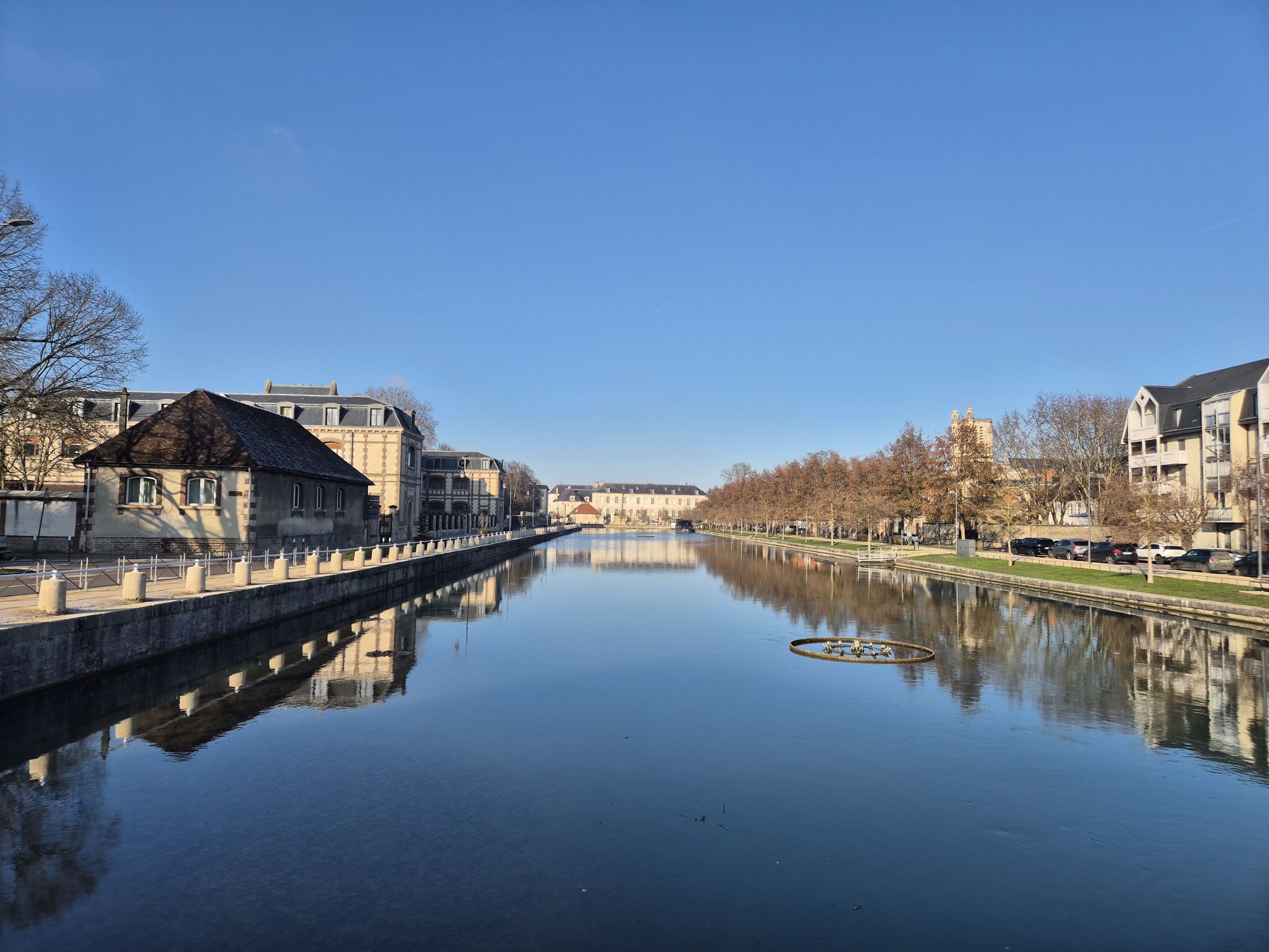 Troyes old town water canal